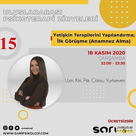 Yetişkin Danışmanlığılerini Yapılandırma İlk Görüşme (Anamnez Alma)